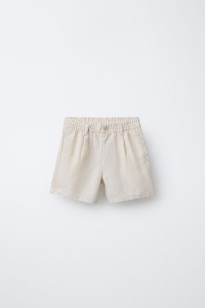100% LINEN SHORTS