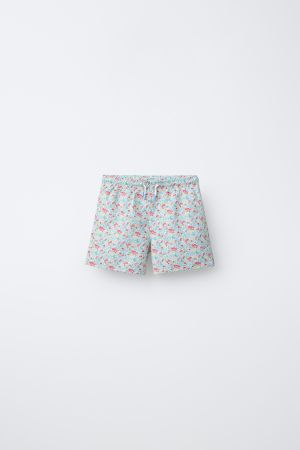 1-6 YEARS/ FLORAL SWIM SHORTS