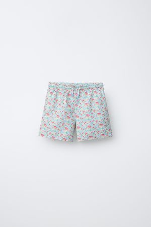 6-14 YEARS/ FLORAL SWIM SHORTS