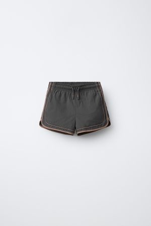 6 14 Years  Swim Shorts With Contrast Bands