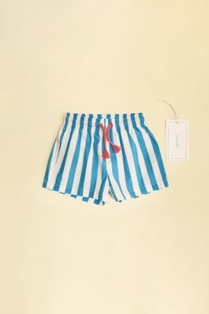 ZARA TIMELESS - STRIPED SWIM SHORTS
