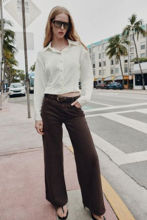 Z1975 WIDE LEG BELTED JEANS