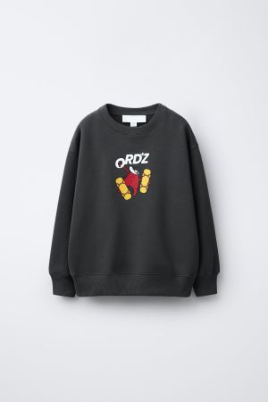 SKATE PRINT SWEATSHIRT