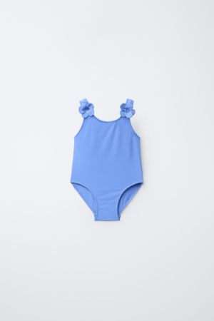 2-6 YEARS/ 3D FLOWER TEXTURED SWIMSUIT