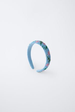 BEADED FLOWERS HEADBAND