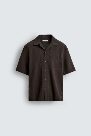 REGULAR FIT TEXTURED SHIRT