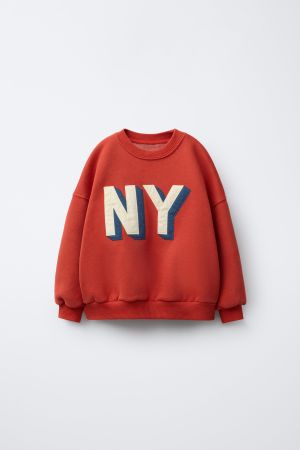 EMBROIDERED TEXT SWEATSHIRT