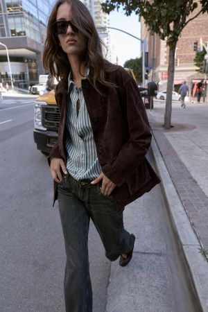 100% LEATHER SUEDE JACKET