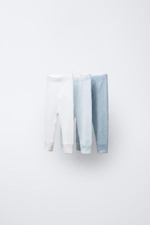 THREE-PACK OF RIBBED LEGGINGS