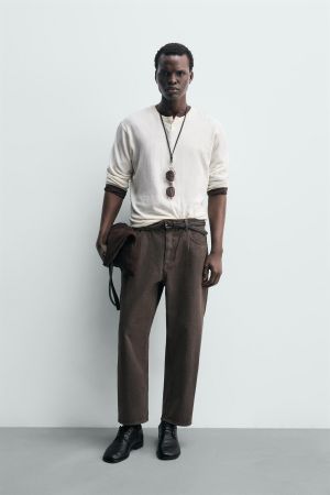 TAPERED WIDE FIT JEANS