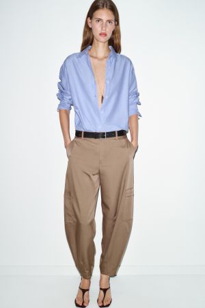 HIGH-WAISTED CARGO PANTS