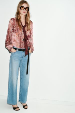 Z1975 LOW RISE WIDE LEG JEANS