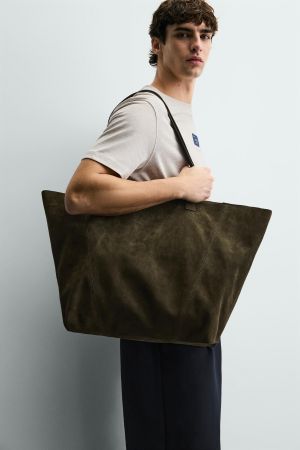 LEATHER SHOPPER BAG