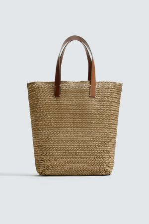 WOVEN SHOPPER BAG