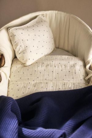 COTTON DOTS MINI-CRIB SHEET SET