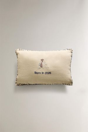 BABY LINEN RABBIT CUSHION