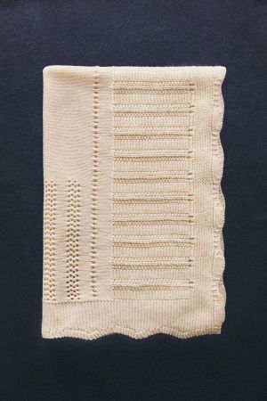 BABY OPENWORK COTTON BLANKET